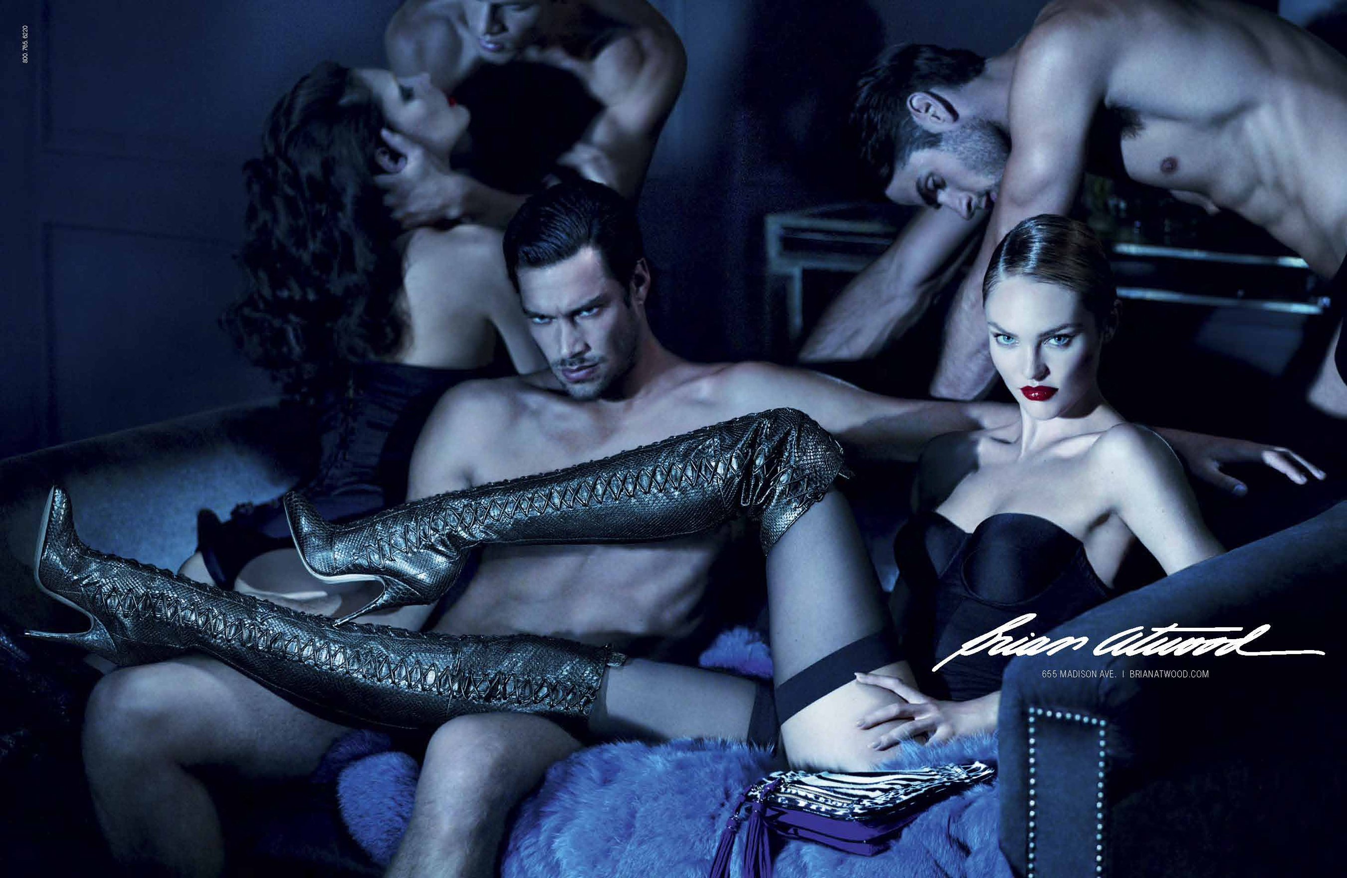 Candice Swanepoel Photo shoot for Brian Atwood FallWinter 2012/2013 Campaign